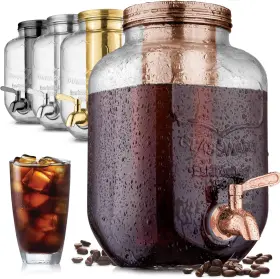Zulay Kitchen 744759837769 1 Gallon Cold Brew Coffee Maker - Large Iced Tea And Pitch