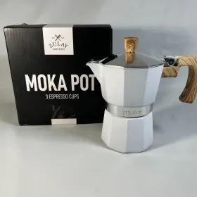 Z-mk-pot-wht-5-5 Zulay Kitchen Classic Stovetop Espresso Maker Great Flavored Strong New