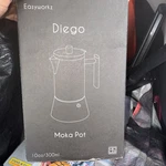 Easyworkz Diego Stovetop Espresso Maker Stainless Steel Italian 10 Oz, Black New. Price: $55.00.