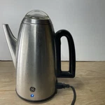 Ge 12 Cup Coffee Percolator Model 169185 Stainless Steel Tested Working Used. Price: $28.99.