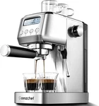 Amzchef Espresso Machines 20 Bar, Maker With Milk Frother & Silver Open. Price: $124.99.