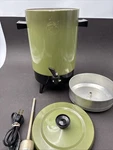 Vtg 70S West Bend Coffee Maker 30 Cup Urn Avocado Green 1971 Electric Percolator Used. Price: $20.00.