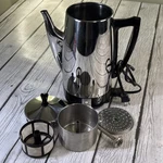 Vintage Presto 12 Cup Coffee Percolator Stainless Steel Clean And Working. Used. Price: $34.99.
