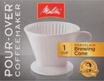 Melitta No 2 Porcelain Single Cup Pour-over Coffee Brewer, White New. Price: $22.45.