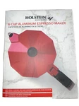 Holstein Housewares 6-CUP Aluminum Espresso Machine, Red Traditional New. Price: $18.00.