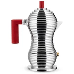 Alessi MDL02/1 "pulcina" Stove Top Espresso Cup Coffee Maker, Aluminum, Red Used. Price: $99.99.