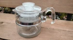 Vintage Pyrex Percolator 7754 Coffee Pot *clear Glass 2-4 Cups* Complete Used. Price: $105.90.
