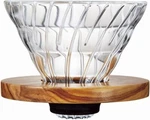 Hario Cofee Dripper Glass Dishwasher Safe Olive Wood 1-4CUPS Made In Japan New. Price: $48.99.