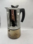 Bialetti Musa Stovetop Moka Pot Coffee Espresso Stainless Steel Large 9 Cup Used. Price: $26.00.
