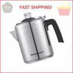 Elite Gourmet EC008X Classic 8-CUP Stovetop Coffee Percolator Glass Clear Brew New. Price: $33.87.