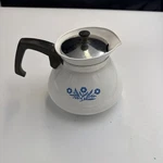 S14B 1960S Corningware Blue Cornflower Cup Coffee Tea Pot With Lid #P-104 Used. Price: $19.99.