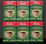 Packs Melitta #2 Cone Coffee Filters Natural Brown 100 Count (600 Total) New. Price: $24.99.