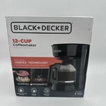 & Decker CM0915BKD Coffee Maker, Black, 12-CUP New. Price: $25.00.