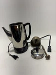Vintage Presto 6 Cup Electric Coffee Percolator 0282202 Stainless Steel Tested Used. Price: $29.99.
