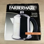 Farberware Stovetop Coffee Percolator Stainless Steel Yosemite 8 Cup New. Price: $39.99.