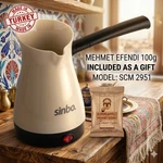 Sinbo Electric Turkish Coffee Maker Scm 2951 + Free Kurukahveci Mehmet Efendi New. Price: $45.00.
