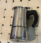 Bialetti Musa Coffee Espresso Maker - Cups 7.6OZ Stainless Steel Induction Open. Price: $35.00.