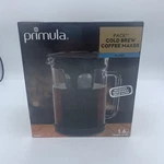 Primula Cold Brew Iced Coffee Maker Durable Glass Pitcher Airtight Lid 1.6 Qt Open. Price: $22.80.