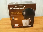 New Brentwood TS-112B Single Serve Coffee Maker Mug, Measure Spoon, Directions. Price: $12.99.