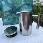 Bayka French Press Coffee Maker, 304 Grade Stainless Steel Pot 4-LEVEL Filtrati Used. Price: $15.99.
