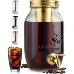 Zulay 1.5L Cold Brew Coffee Maker Thick Glass Carafe & Stainless Steel Filter New. Price: $22.49.
