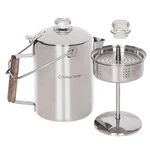 Coffee Percolator 9 Cup Stainless Steel Campfire Boiler Kingcamp Kettle Wood New. Price: $59.99.