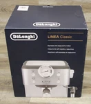 Delonghi Linea Classic Espresso Machine EM450M Open. Price: $159.99.