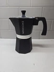 Grosche Milano Stovetop Espresso Maker Moka Pot 6 Cup Size 9.3OZ, Black Used. Price: $19.99.