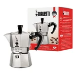 Bialetti Moka Express Silver Coffee Maker Stovetop Espresso 1 Cup (2 Oz - 60ML) New. Price: $41.09.