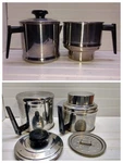 Lifetime Percolator 2 Qt Custom T304 Drip-o-lator Stainless Coffee Maker Pot Lid Used. Price: $84.99.
