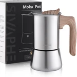 Stovetop Espresso Maker Stainless-steel 3.5 Oz, 1-2 Cup Coffee Induction New. Price: $36.85.