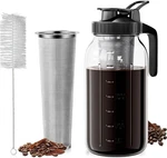Cold Brew Coffee Maker 64OZ, Iced With 304 Stainless Steel Black New. Price: $28.14.