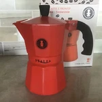 Sara Red Italia Stovetop Moka Testarossa Espresso Coffee Maker 3 Cups Nib New. Price: $43.53.