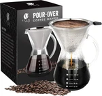 Pour Over Coffee Maker, High-heat Borosilicate Glass With Reusable Stainless Ste New. Price: $58.99.