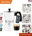 Zulay Moka Pot Espresso Stovetop Coffee Maker Leak-proof, Stainless Steel, ... New. Price: $57.59.