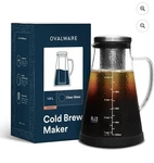 Ovalware Airtight Cold Brew Iced Coffee Maker 51 Ounces, Stainless Steel New. Price: $25.00.