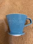 Creano Xxl Porcelain Coffee Dripper Ceramic Cone Brewer - Filter Size 4 Blue New. Price: $34.99.