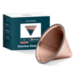 Coffee Filter Pour Over Cone Dripper Paperless Reusable Titanium Copper Ovalware New. Price: $40.65.