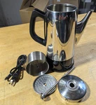 Works, No Lid Cuisinart Classic Cup Percolator PRC-12N Stainless Steel Coffee For. Price: $38.71.