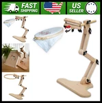 Adjustable Wooden Embroidery Hoop Stand With Swivel Holder New. Price: $107.99.