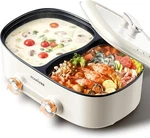 Stariver 7L Electric Hot With Divider, 1200W Pot, 2-TEMP Control New. Price: $79.56.