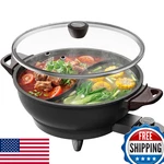Senschef Twin Electric Hot Pot Divider Pfas-free Ceramic Nonstick Evenheat New. Price: $84.36.