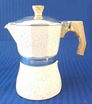 (white)moka Pot Preserves Flavors Coffee For Home (5R) Used. Price: $21.13.
