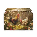 Chicken Rooster Flower Toaster Cover 4 Slice Wide Slot, Washable Kitchen Appl... New. Price: $20.11.