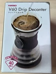 Hario V60 Glass Pour Over Coffee Drip Decanter 700ML 1-4 Cups Japan Used. Price: $19.53.