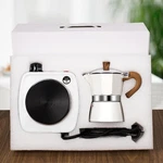Ditosh Moka Pot Espresso Set With Electric Stove 3 Cup 2-IN-1, White New. Price: $46.99.