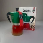 Bialetti - Moka Express Italia Collection: Iconic Stovetop 6 Cups, Red/green Open. Price: $50.00.