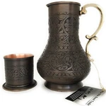 The Silk Road Trade Ks Series - Copper Pitcher 45 Oz And Cup 7.7 Set Moscow New. Price: $195.80.