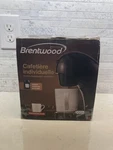 Brentwood Single Serve Coffee Maker With Mug, Black TS-112B Brand New Box. Price: $12.60.