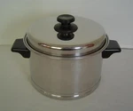 Lifetime Cookware Custom Designed T304 Stainless Steel Qt Stock Pot W/ Lid Usa Used. Price: $67.95.